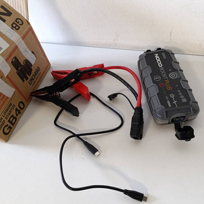 322217 - NOCO Boost GB40: Përforcues Baterie UltraSafe 1000A – Nisës Portativ Litium 12V me Bankë Energjie dhe Karikues USB – për Motorë Benzine 6.0L dhe Dizel 3.0L