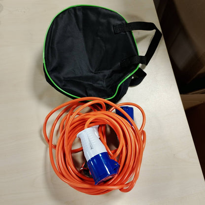 305289 - Kabllo Lidhëse për Karvan 10m, 240V 16A, me Konvertues Kablli 3 Kunja, Qese Mbajtëse