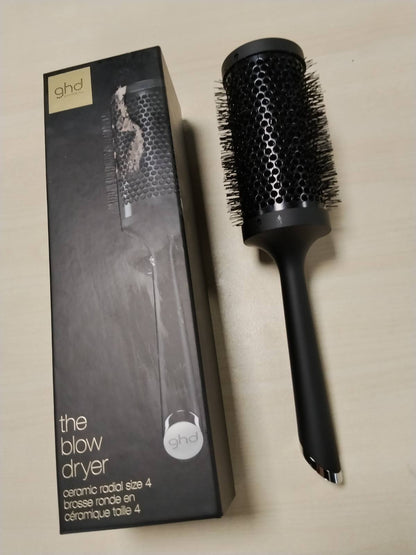289835 - GHD Furçë flokësh e rrumbullakët me tharëse flokësh, Furçë qeramike, Më shumë vëllim, Kundër kaçurrelave