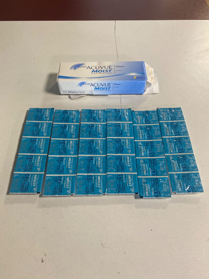 321301 - ACUVUE MOIST Lente kontakti ditore 1-Ditëshe, -1 dioptri, BC 9, 30 lente, mbrojtje nga rrezet UV, për sy të ndjeshëm