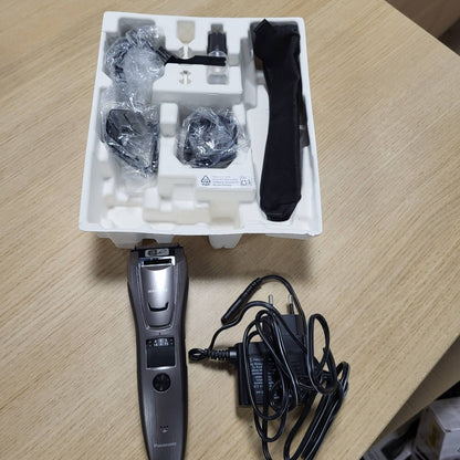 307187 - PANASONIC Makinë prerëse për mjekër, flokë dhe trup ER-GB80-H503, portative, e papërshkueshme nga uji, pa tel, 39 gjatësi të rregullueshme, 3 aksesorë, argjend i errët