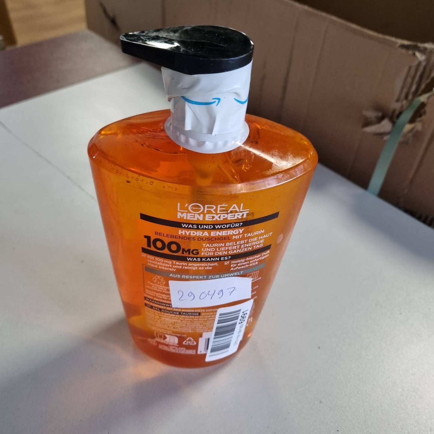 290497 - L'ORÉAL MEN EXPERT Xhel Dushi dhe Shampo 1L, 3-në-1 për Pastrimin e Trupit, Flokëve dhe Fytyrës, me Taurinë, Hydra Energy, 1000 ml