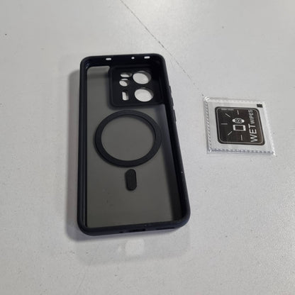 310292 - ZHUOFAN Mbështjellëse për Xiaomi 13T / 13T Pro 5G me MagSafe, 2 mbrojtëse ekrani për privatësinë prej xhami, mbulesë magnetike mat, transparente, rezistente ndaj goditjeve, e zezë.