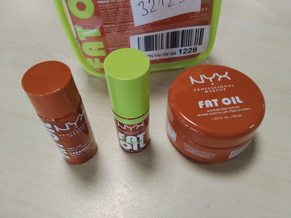 321297 - NYX Set me 3 pjesë për grim profesional Caramel Mami - 50ml, për hidratim dhe aplikim të lehtë.