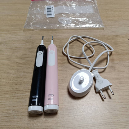 289557 - ORAL-B Furçë dhëmbësh elektrike Pro Series 1, Pako me dy pjesë, Rozë/E zezë