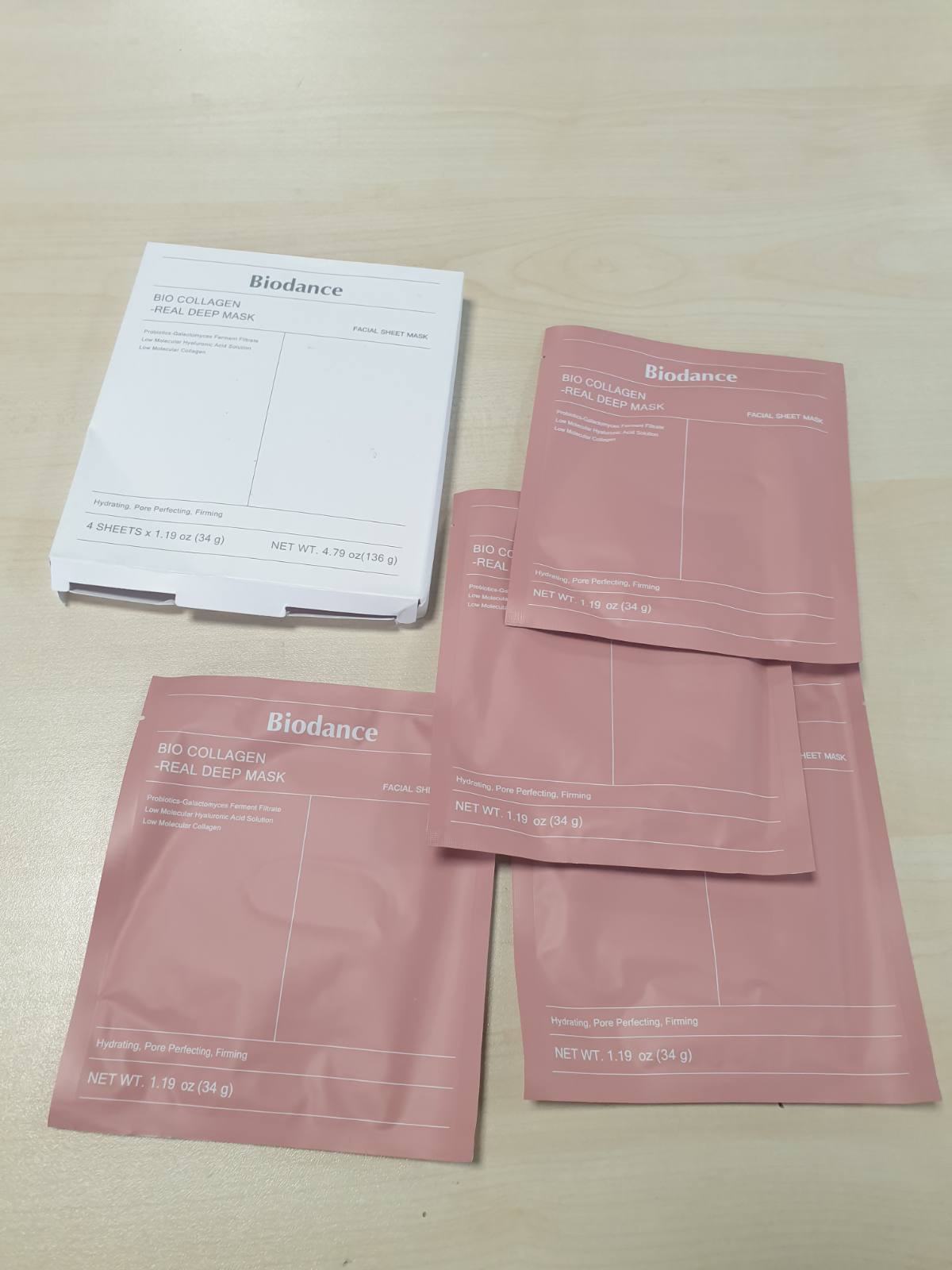 290382 - BIODANCE Maska Bio-Collagen Real Deep, Pako me 4, maskë për fytyrën, rafinim i poreve, trajtim i rrudhave
