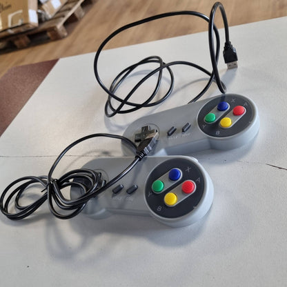 309207 - RIK USB Kontrollues Rii Classic Gamepad Joypad (Pako me 2, 1.5M) - Levë klasike USB për PC, Raspberry Pi, Windows, MAC, Linux, Android