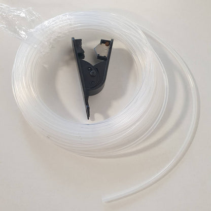 310577 - KOVSGQ Tub PTFE për Filament 1.75 mm për Printerë 3D, Tub PTFE i veshur me Teflon, 10 m, Diametër Intensiteti 2.5 mm x Diametri i Jashtëm 4 mm, me Prerës, për Bambu Lab A1/A1 Mini/P1P/P1S/X1C, për Creality K1/K1 Max/Ender 3 V3 (Transparent)