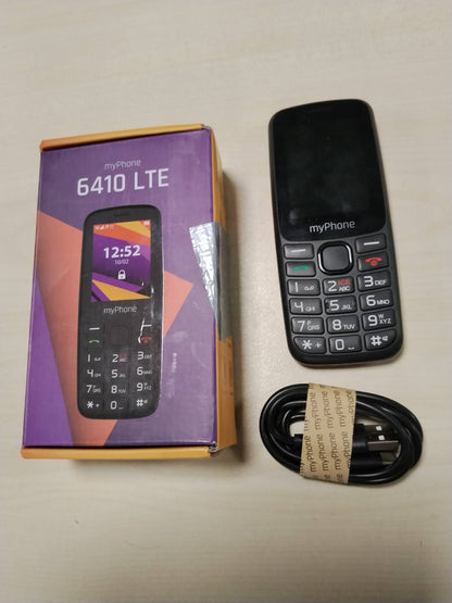 309866 - myPhone Telefon 6410 LTE për të moshuar - Pa kontratë, telefon me tastierë 4G, ekran 2.4 inç, kartë SIM e dyfishtë