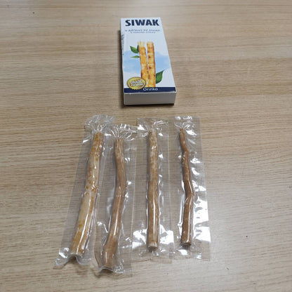322043 - Set me 4 shkopinj ORINKO Siwak, furçë dhëmbësh 100% natyrale, biodegradues dhe vegan