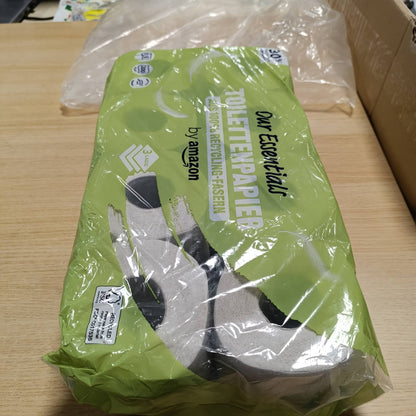 290514 - AMAZON Letër Higjienike e Ricikluar, 100% Fibër e Ricikluar, 3 Shtresa, 200 Fletë, 8 Rrotulla (1 Pako me 8), E Certifikuar nga FSC
