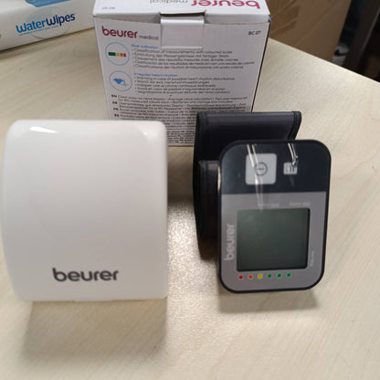 303143 - BEURER Monitor tensioni i gjakut BC 27, për kyçin e dorës, zbulim të aritmisë, tregues rreziku me ngjyra, për perimetër kyçi prej 14-19.5 cm, pajisje mjekësore, transferim të dhënash në Apple Health