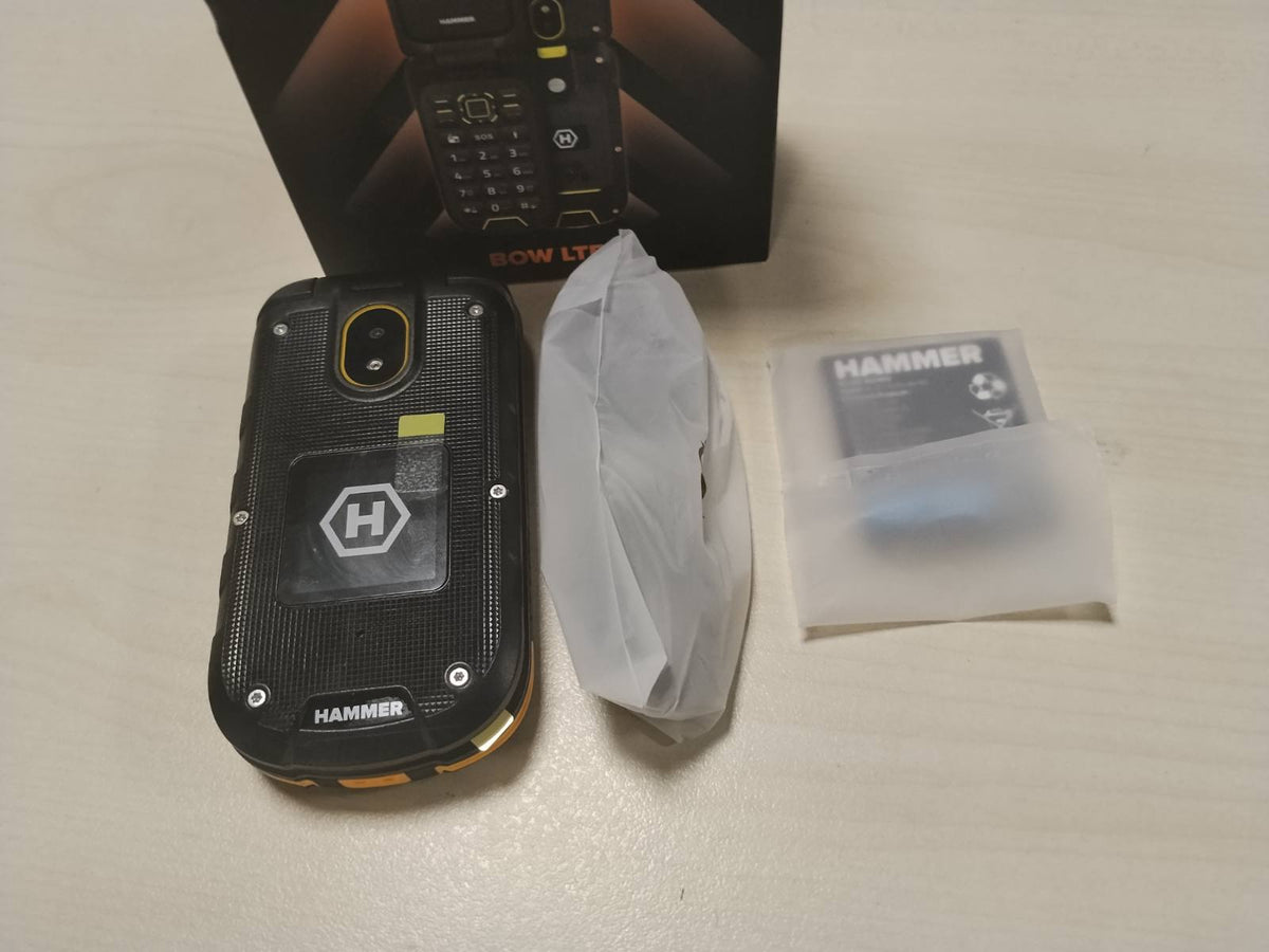 309561 - HAMMER Telefon i fuqishëm Bow LTE 4G me palosje, i pakyçur, i papërshkueshëm nga uji dhe pluhuri, IP68, me bateri të madhe 1200mAh