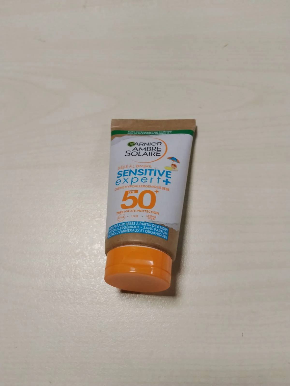303855 - GARNIER Ambre Solaire - Baby in the Shade Sensitive Expert+, Locion mbrojtës nga dielli për foshnje SPF 50+, 50 ml, Rezistent ndaj ujit, Ceramide, Vegan