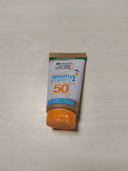 303855 - GARNIER Ambre Solaire - Baby in the Shade Sensitive Expert+, Locion mbrojtës nga dielli për foshnje SPF 50+, 50 ml, Rezistent ndaj ujit, Ceramide, Vegan