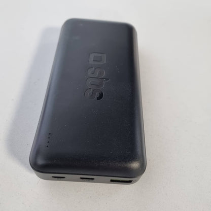 309913 - SBS PowerBank 20K i Shpejtë, 20,000 mAh, Karikim i Shpejtë 20 W, USB-C, USB-A, për iPhone, iPad, Samsung