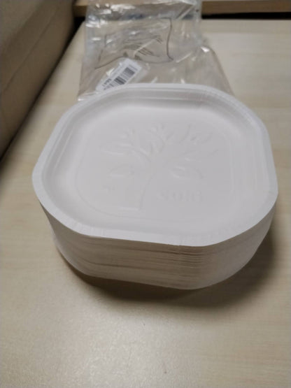 302287 - CUKI Pjata të sheshta kartoni biodegradueshme, 1 pako me 75 njësi, 20.3 x 20.3 cm