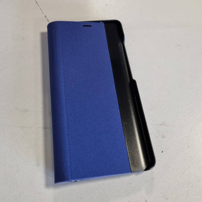 310573 - TANYO Mbulesë mbrojtëse Smart View për Samsung Galaxy S20 FE (Edicioni me Fan), mbulesë me dritare transparente shikimi, mbulesë me palosje me funksion mbështetëse – Blu Mbretërore