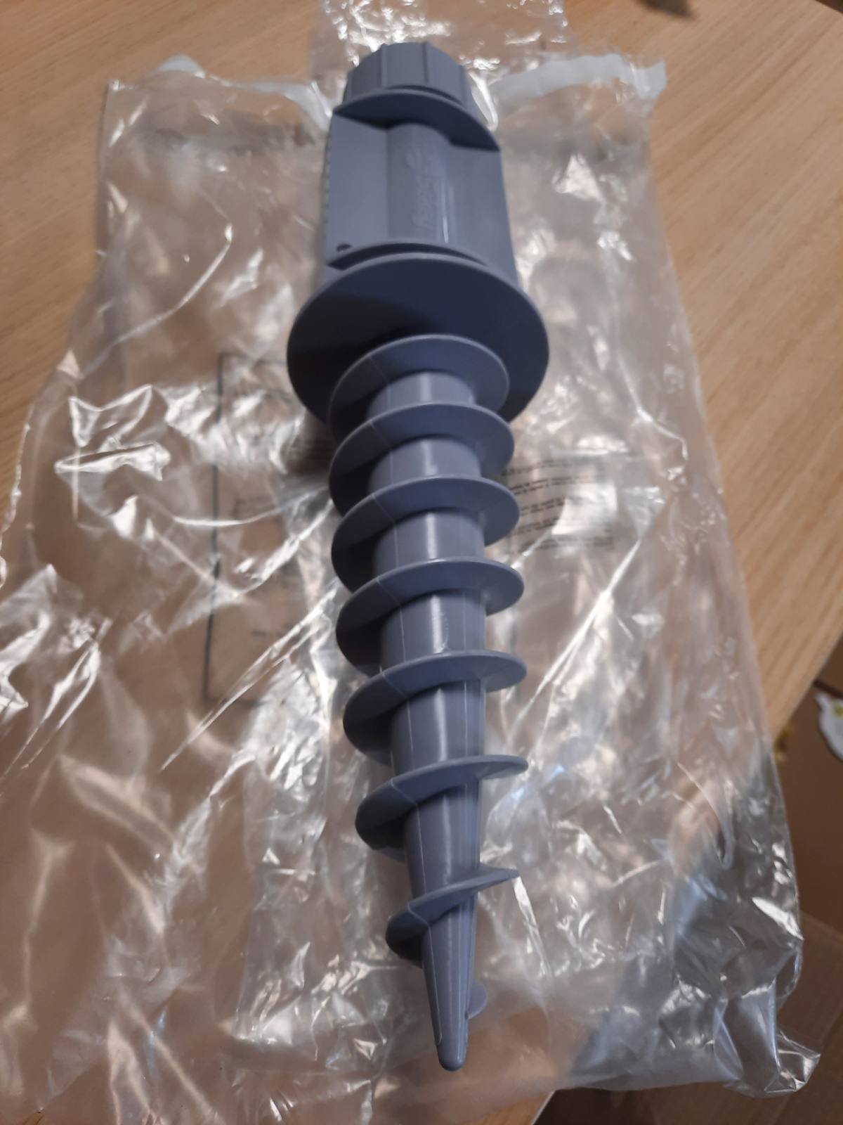 322582 - Sekey Mbajtëse Çadre Dielli | Ankorim Tokësor | Plazh ose Tokë me Ankorim Tokësor dhe Grep Varës për Shtylla Çadre Dielli deri në 22-32 mm, Gri