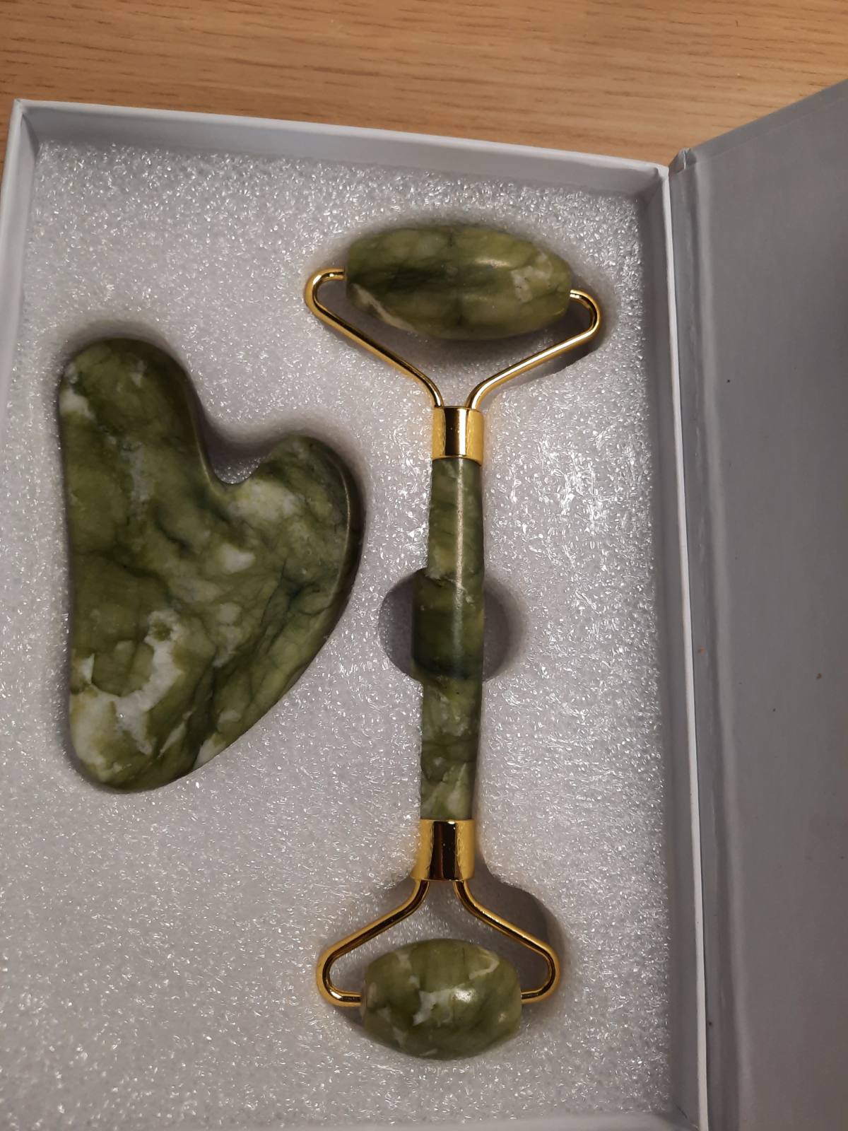 306686 - GUGUG Rul Jade dhe Guri Gua Sha për Masazh të Fytyrës, Syve dhe Trupit