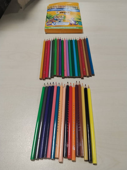296357 - BIC - Lapsa me ngjyra për fëmijë, pako me 36 copë, 100% dru të marrë në mënyrë të përgjegjshme