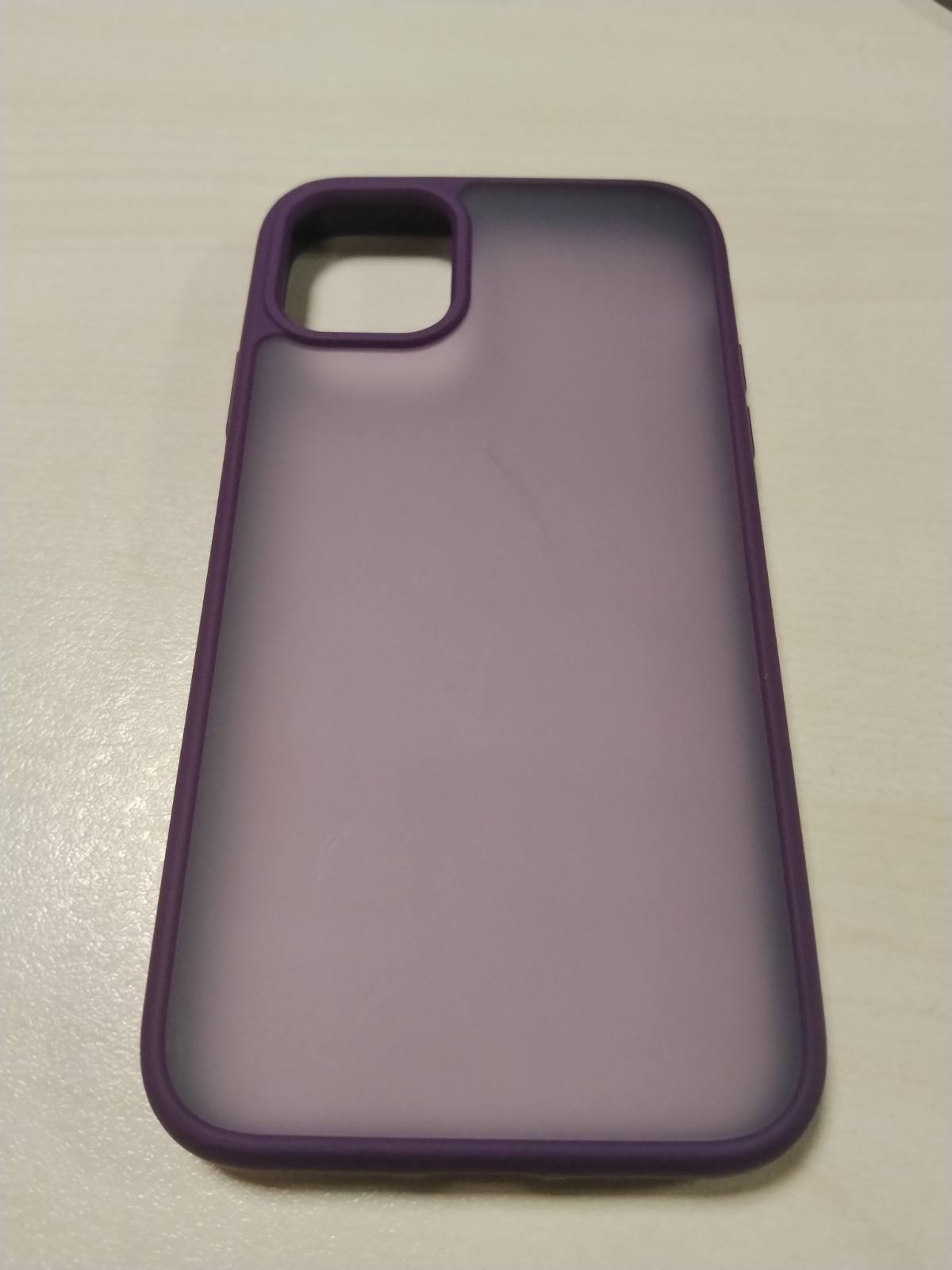 296359 - FLLAO - Mbështjellëse 4 në 1 për iPhone 11 6.1", Vjollcë e Errët