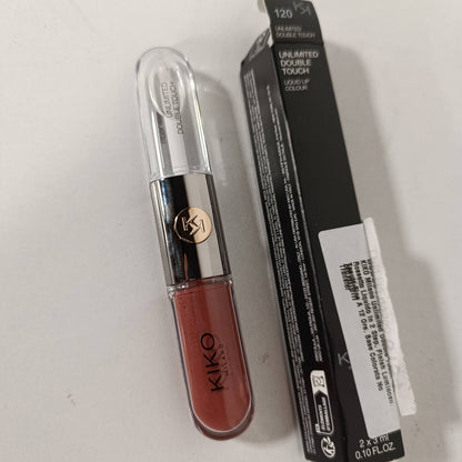297292 - KIKO MILANO Unlimited Double Touch 120, Buzëkuq i Lëngshëm 2-Hapësh, Përfundim i Shkëlqyeshëm, Zgjat deri në 12 orë, Bazë e Ngjyrosur pa Transferim