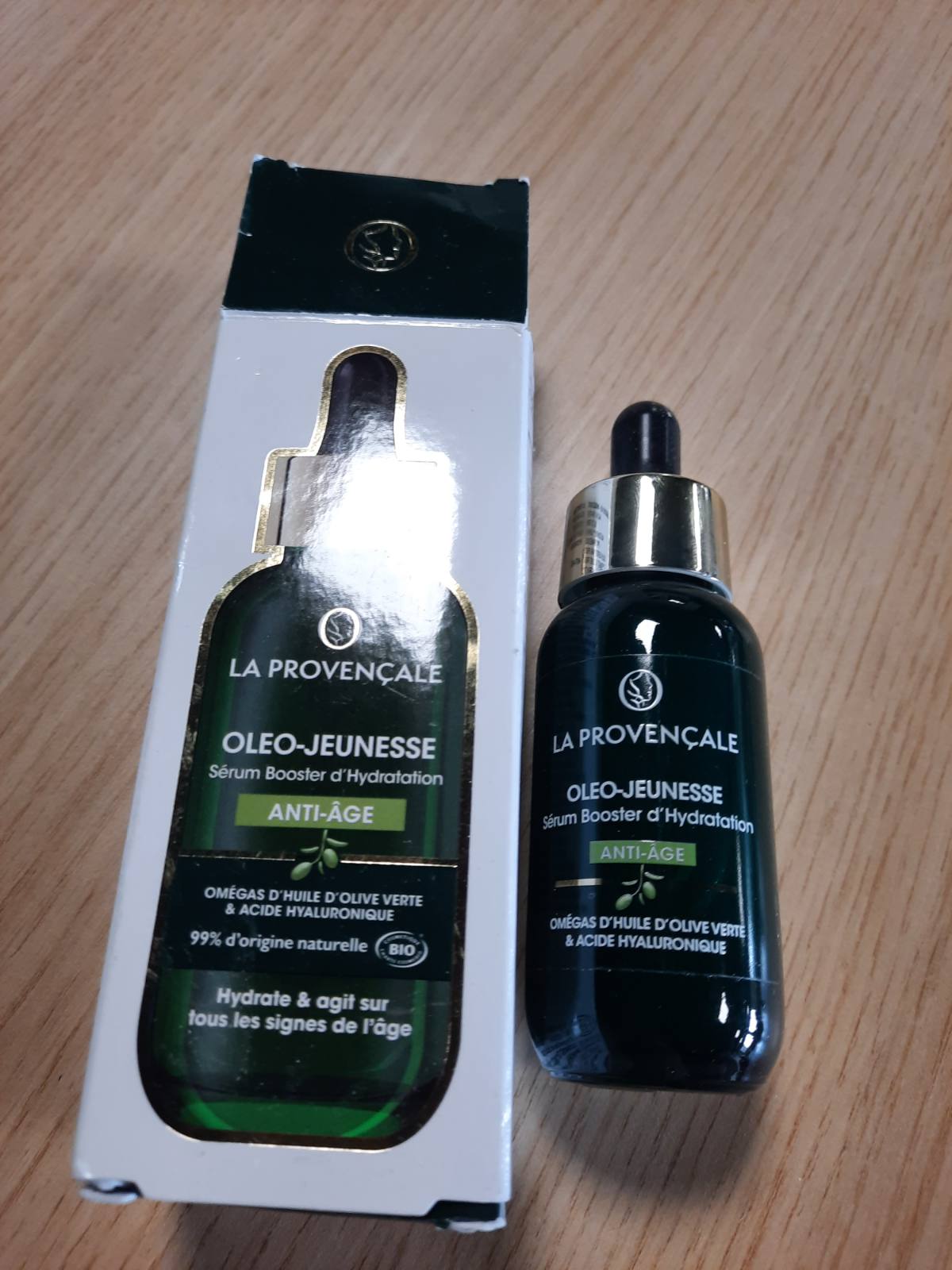 297510 - LA PROVENÇALE Serum Anti-Plakje Organike me Acid Hialuronik dhe Vaj Ulliri, 30 ml