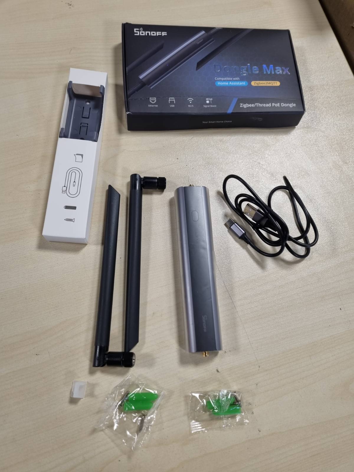 313020 - SONOFF Zigbee/Thread PoE Dongle Max, mbështet lidhje Ethernet, Wi-Fi dhe USB, portë hyrëse Zigbee EFR32MG24 dhe ESP32D0