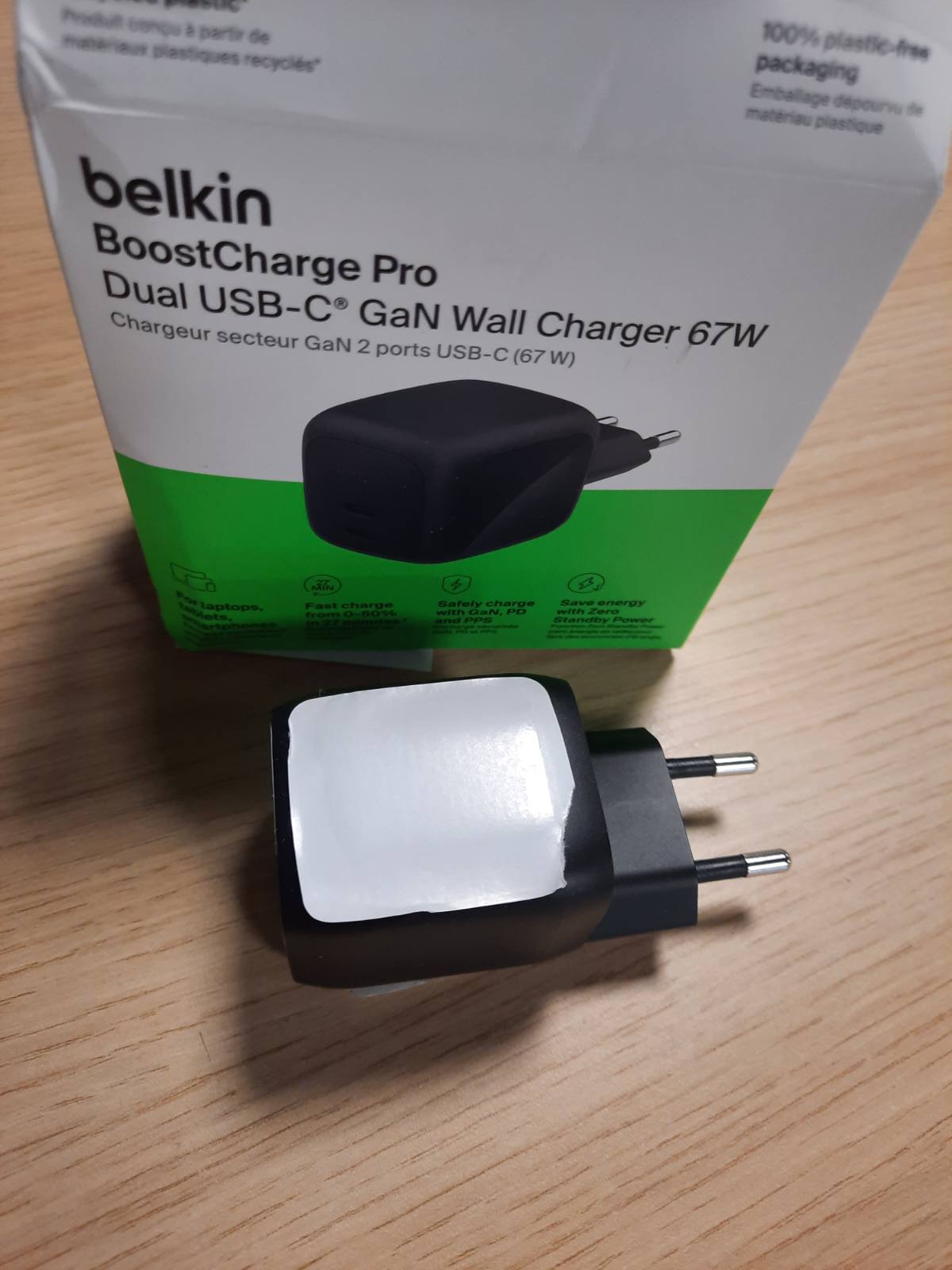 308882 - BELKIN Karikues BoostCharge Pro USB C 67 W, Karikues GaN 2 Porta