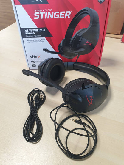 308803 - HYPERX Kufje për Lojëra Cloud Stinger, 53 mm, Tingull Surround 7.1, Mikrofon me Flip-to-Mute, Lidhje USB dhe 3.5 mm, E Zezë