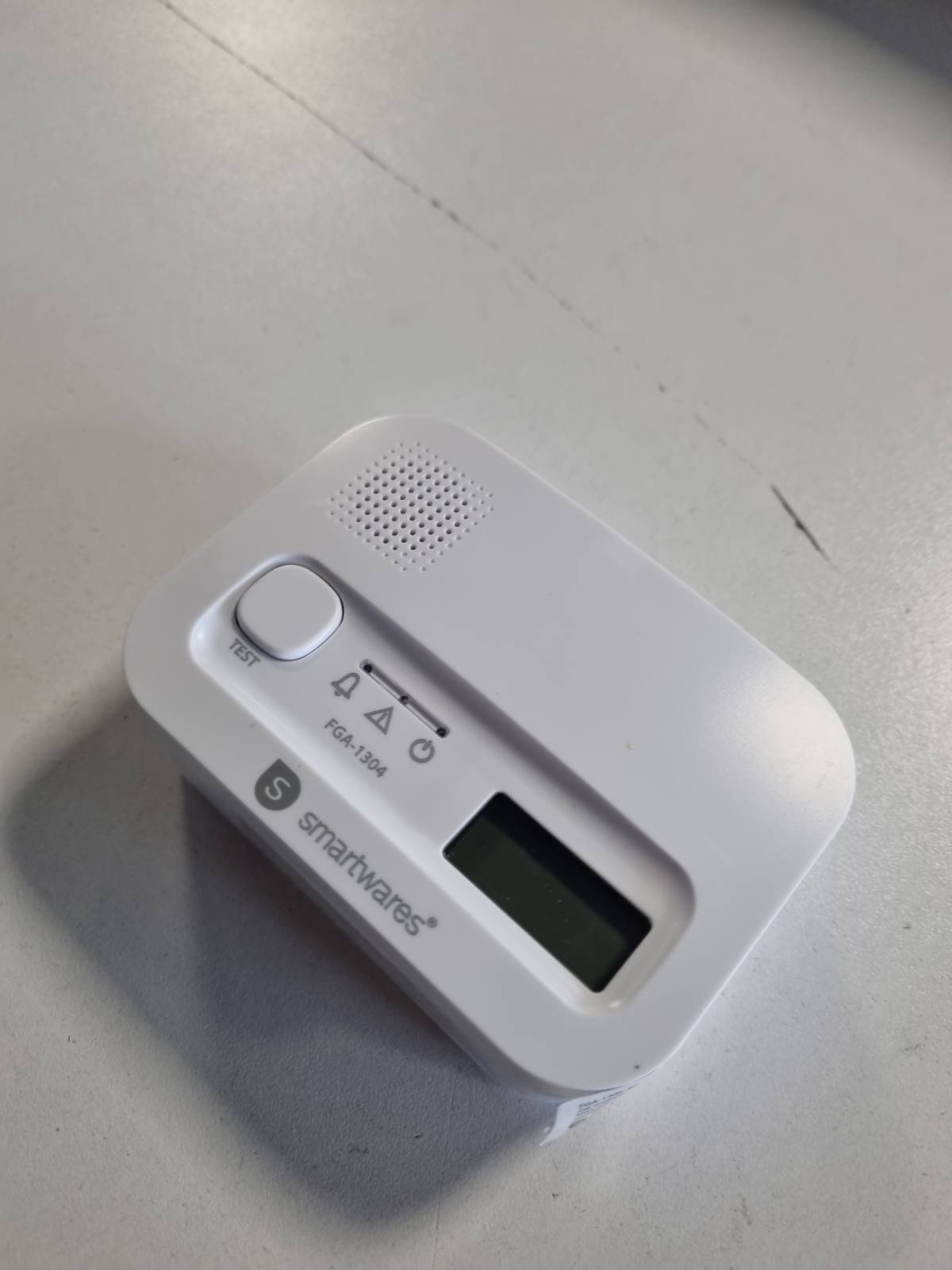 313442 - SMARTWARES Detektor i Monoksidit të Karbonit, sensor, Vlerësim Fitues Testi 1.5, me ekran dhe buton testimi - FGA-13041