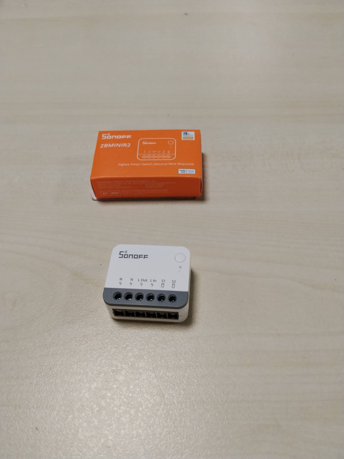 314690 - SONOFF Zigbee Smart Switch ZBMINIR2, Funksionon me Alexa, Google Home, Kërkon një Zigbee Gateway, Kërkon një tel neutral