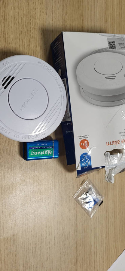 314894 - SMARTWARES Detektor tymi, sensor optik, jetëgjatësia: 10 vjet, bateri e zëvendësueshme: 5 vjet, butoni i testimit, 85 dB, FSM-11510
