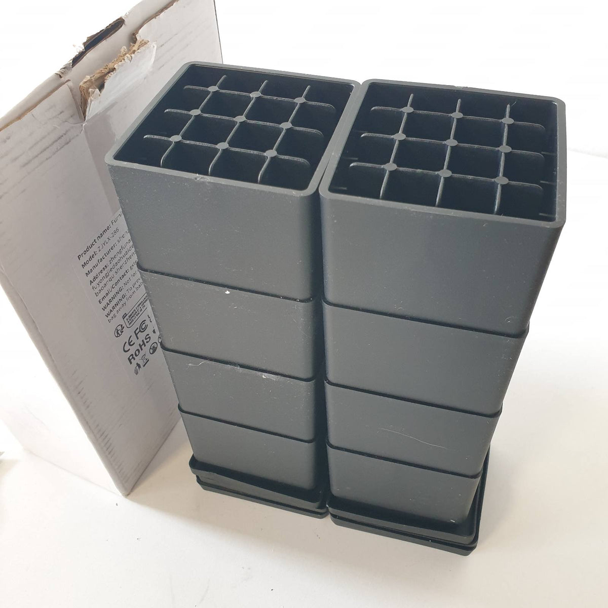 314122 - LYCXAMES Set me 8 Zgjatës Mobiljesh të Rregullueshëm (5cm, 10cm, 15cm), Zgjatës Këmbësh Tavoline, Shtrati, Divani
