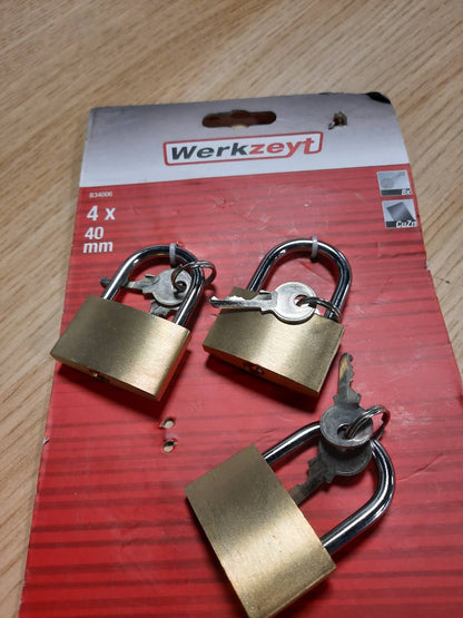 314533 - Dryni WERKZEYT 40 mm – 3 copë – pranga çeliku – dryni