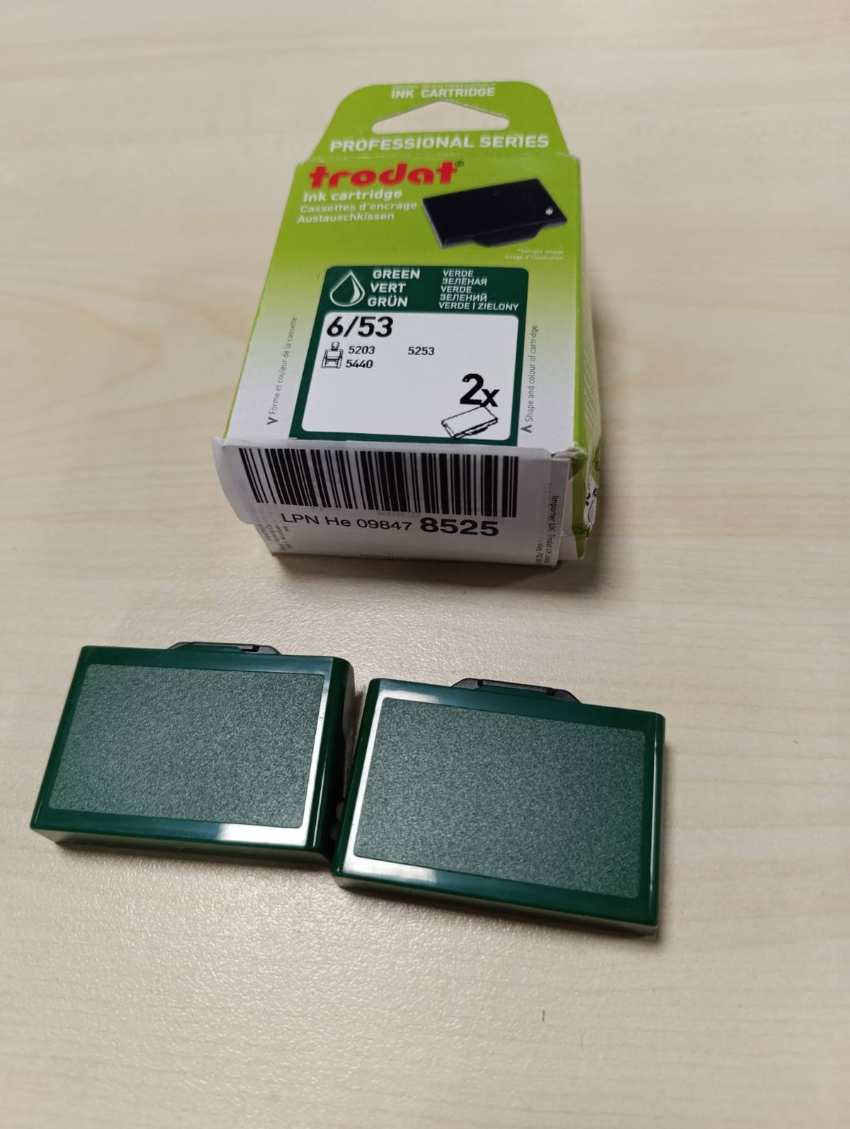 309187 - TRODAT Jastëk zëvendësues boje 6/53 për Professional 5203, 5440, 5253, jeshil