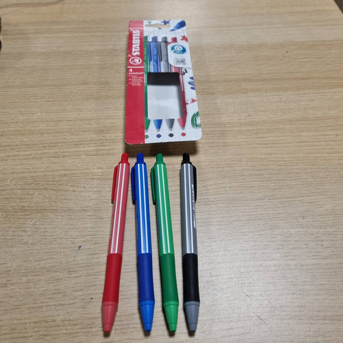 309287 - STABILO - Stilolaps me buton shtypës, shumëngjyrësh
