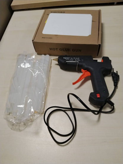 314580 - YIQIYIBO Pistoletë Ngjitëse e Nxehtë 150W me 20 Shkopinj Ngjitës (11 x 200 mm), për Artizanate dhe Riparime