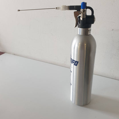 312659 - FIRSTINFO A1638L | Presion maksimal 140 psi | Kapacitet 1000 ml | Material shishe alumini | Atomizues pneumatik me presion | Aerosol i rikarikueshëm