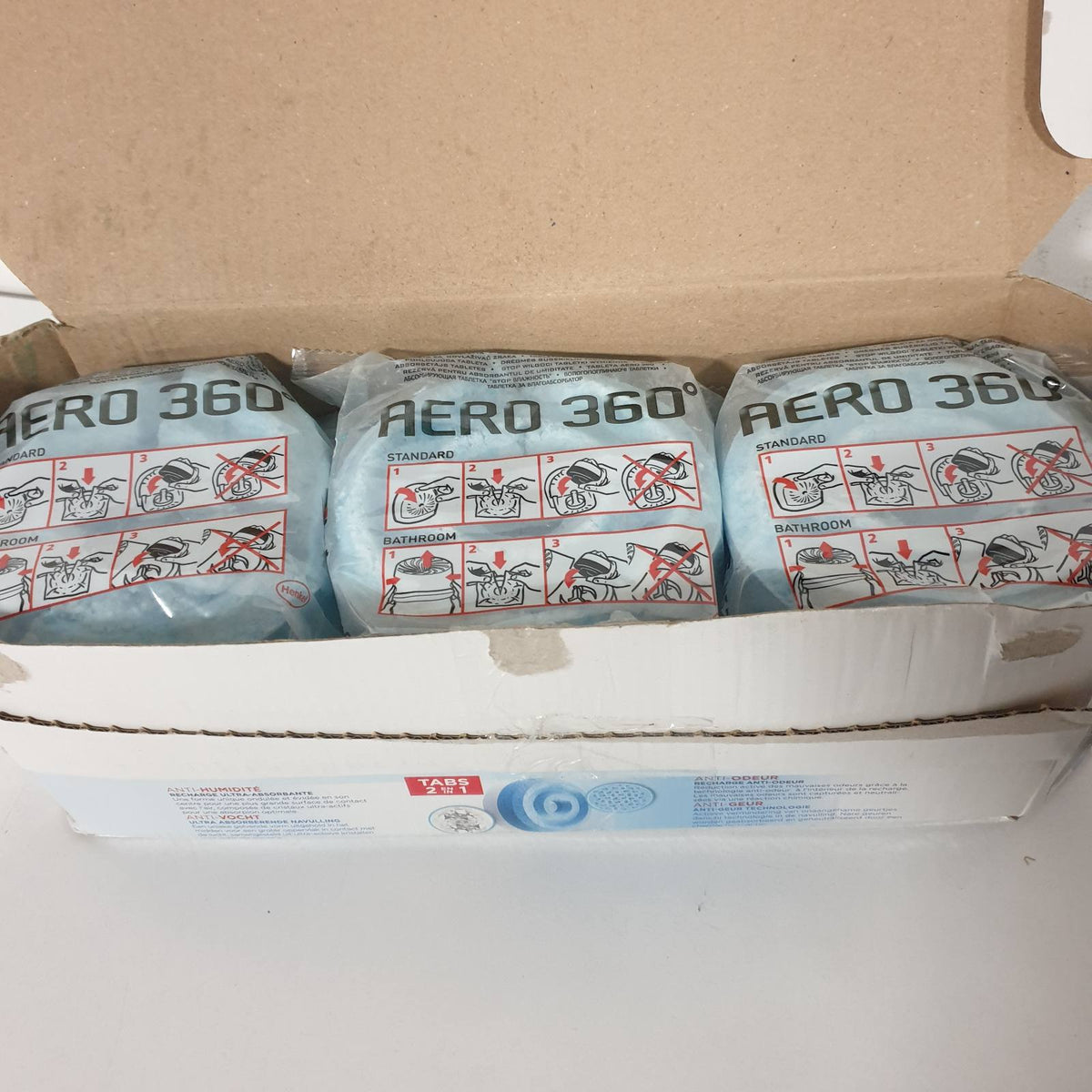 313605 - RUBSON AERO 360 TAB, Mbushje për Tharësin e Ajrit, Aromë Neutrale, 6 x 450g