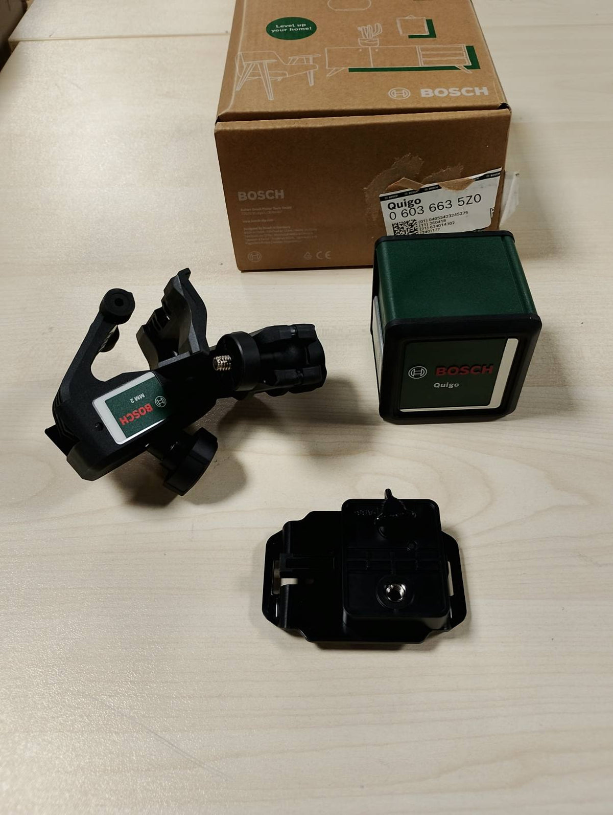 312974 - Bosch Quigo Lazer me vija tërthore, kapëse universale MM 2