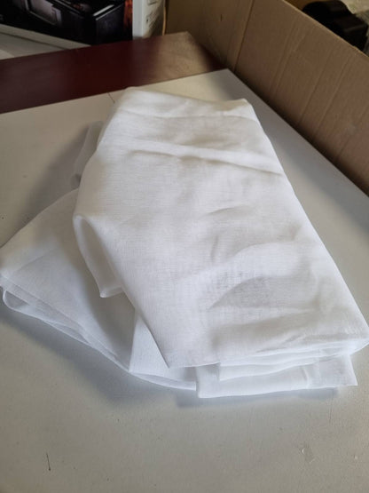 335279 - EMEMA Perde me vrima, set prej 2 copësh, 145 cm të gjata, perde voile të bardha