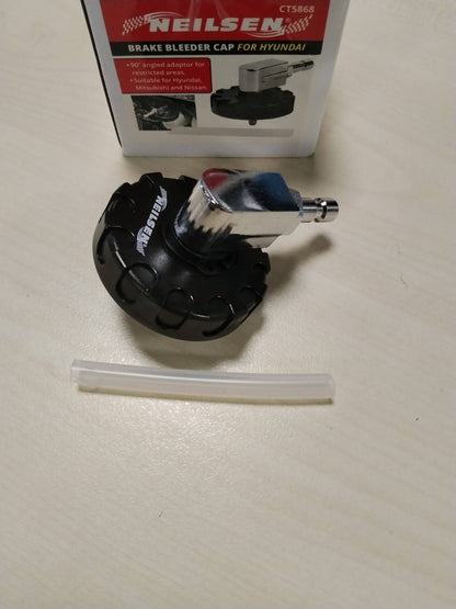 314904 - NEILSEN Kapaku i shkarkimit të frenave CT5868 me përshtatës 90° – I pajtueshëm me Hyundai, Kia, Mitsubishi dhe Nissan – Kapaku origjinal 58531 07000