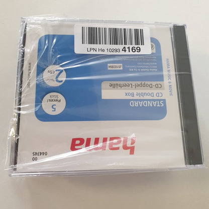 335512 - HAMA Kutia e dyfishtë bosh për CD, pako me 5 copë, standarde