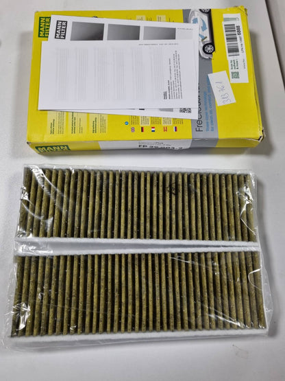 313761 - MANN-FILTER FP 29 003-2 Filtri i ajrit të kabinës - Set prej 2 copësh, biofunksional i polenit FreciousPlus