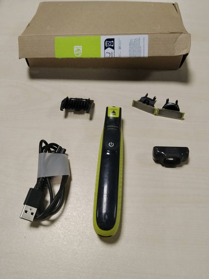 307387 - PHILIPS OneBlade 360 Hybrid Face: Makinë elektrike rroje/prerëse mjekre, me tehe 360, 2 tehe 360 për fytyrën, 1 krehër 5-në-1 i rregullueshëm (modeli QP2734/30)