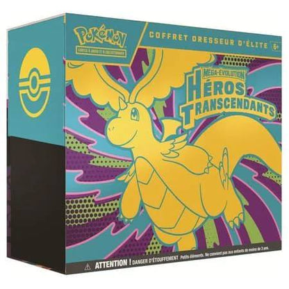 313049 - Pokémon – Mega Evolution 2.5: Kutia Elite Trainer Box “Héros Transcendants” (Heronjtë Transcendentë), në gjuhën frënge.