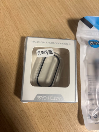 309323 - FDHYFGDY Mbulesë mbrojtëse për Xiaomi Smart Band 10, ultra e hollë, transparente.