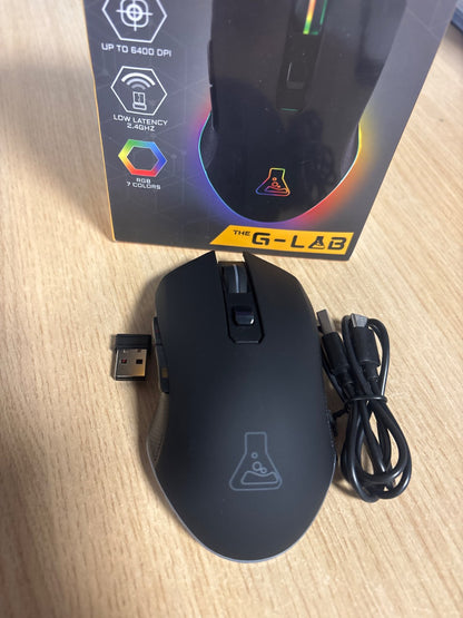 309169 - G-LAB Kult Helium WL - Souris Gamer pa Fil 6400 DPI RGB